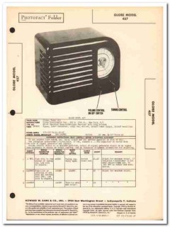 globe model 457 4-tube am radio receiver sams photofact manual globe model 457 4-tube am radio receiver sams photofact manual