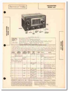 hallicrafters model s-53 8-tube multi-band radio sams photofact manual hallicrafters model s-53 8-tube multi-band radio sams photofact manual