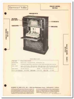 philco model 48-1266 9-tube am fm sw radio phono sams photofact manual philco model 48-1266 9-tube am fm sw radio phono sams photofact manual