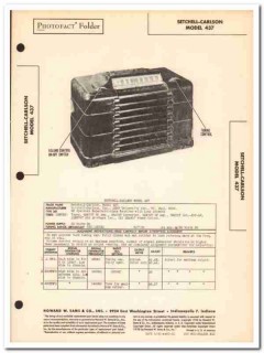setchell-carlson model 437 7-tube am radio sams photofact manual setchell-carlson model 437 7-tube am radio sams photofact manual