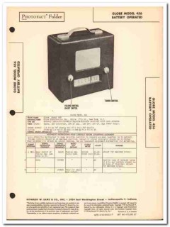 globe model 456 portable battery 4-tube am radio sams photofact manual globe model 456 portable battery 4-tube am radio sams photofact manual