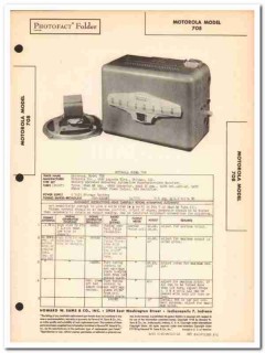 motorola model 708 8-tube car am radio receiver sams photofact manual