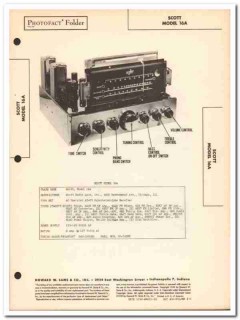 scott model 16a 28-tube am fm radio receiver sams photofact manual scott model 16a 28-tube am fm radio receiver sams photofact manual