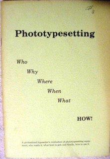 phototypesetting typeset typesetter equipment printing book phototypesetting typeset typesetter equipment printing book