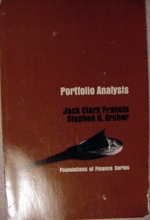 portfolio analysis francis archer finance techniques vintage book portfolio analysis francis archer finance techniques vintage book