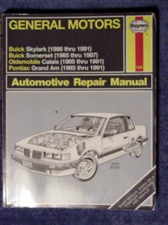 general motors repair manual buick oldsmobile pontiac 1986-1991 book general motors repair manual buick oldsmobile pontiac 1986-1991 book