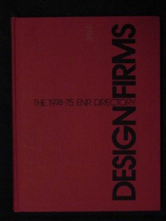 design firms 1974-75 enr directory engineering new record book design firms 1974-75 enr directory engineering new record book