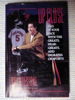 up close and in your face roy firestone 1st edition sports book