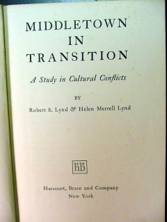 middletown in transition robert lynd helen merrell lynd book 