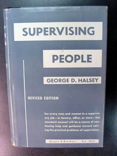 supervising people george halsey job supervision management book supervising people george halsey job supervision management book