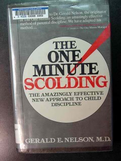 the one minute scolding gerald nelson amazingly effective book