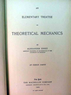 treatise on theoretical mechanics alexander ziwet vintage book