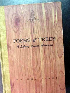 poems of trees sidney lanier memorial vintage book
