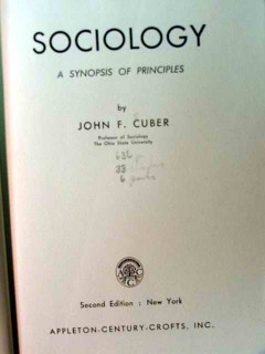 sociology a synopsis of principles john cuber vintage book sociology a synopsis of principles john cuber vintage book