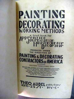 painting and decorating methods journeyman vintage tools book