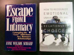 escape from intimacy schaef emotional unavailability collins 2 books 