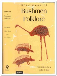 specimens of bushmen folklore by wh bleek book  specimens of bushmen folklore by wh bleek book