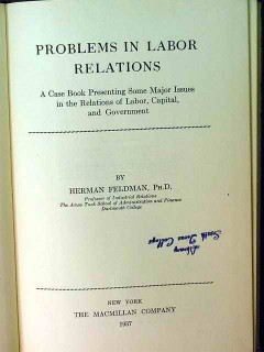 problems in labor relations herman feldman vintage union book problems in labor relations herman feldman vintage union book