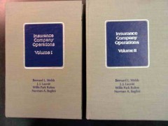 insurance company operations 2 volume set books insurance company operations 2 volume set books