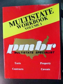 multistate workbook pmbr torts contracts volume 1 law book