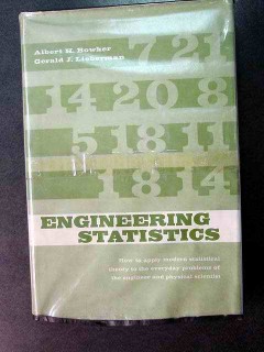 engineering statistics bowker and lieberman vintage book engineering statistics bowker and lieberman vintage book