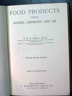 food products source chemistry and use bailey vintage book