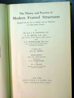theory and practice modern framed structure engineers vintage book