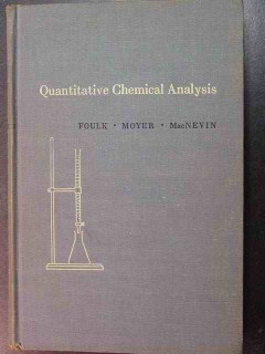 quantitative chemical analysis charles foulk chemistry book