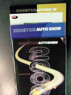 houston auto show programs 1997 1998 2000 three program books houston auto show programs 1997 1998 2000 three program books