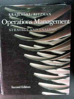 operations management strategy analysis krajewski ritzman book operations management strategy analysis krajewski ritzman book