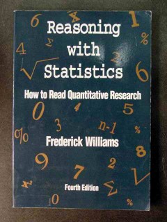 reasoning with statistics fredrick williams quantitative research book