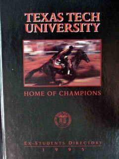 texas tech university ex student directory 1995 book texas tech university ex student directory 1995 book
