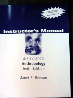 havilands anthropology instructors manual janet benson book