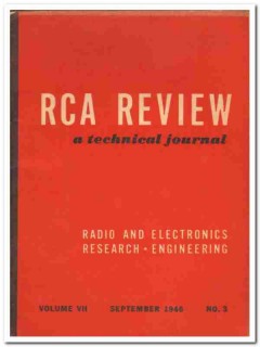 rca review volume vii no3 sept 1946 radio electronics vintage book
