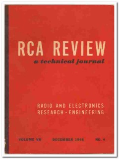 rca review volume vii no4 dec 1946 radio electronics vintage book