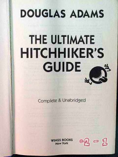 ultimate hitchhikers guide douglas adams book ultimate hitchhikers guide douglas adams book