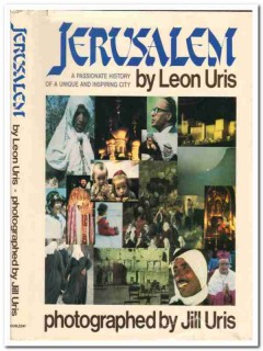 jerusalem leon uris history photographs israel judaica book