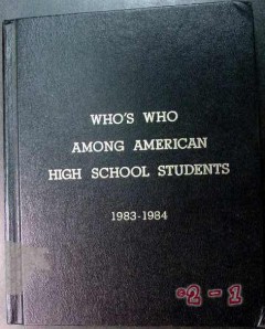 whos who among american high school students 1983-1984 book whos who among american high school students 1983-1984 book
