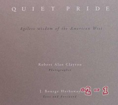 quiet pride hathaway clayton american west photographs book  quiet pride hathaway clayton american west photographs book