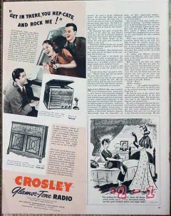 crosley corporation 1940 get in there you hep cats radio vintage ad crosley corporation 1940 get in there you hep cats radio vintage ad
