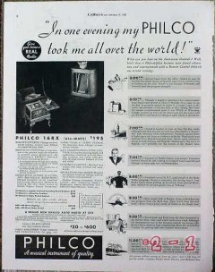 philco 1934 model 16rx took me all over the world radio vintage ad philco 1934 model 16rx took me all over the world radio vintage ad