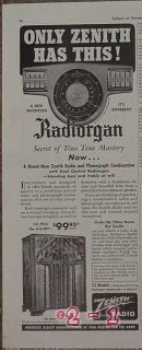 zenith radio corporation 1940 radiorgan secret of true tone vintage ad zenith radio corporation 1940 radiorgan secret of true tone vintage ad