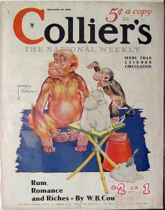 colliers 1934 monkeys art by lawson wood cover print colliers 1934 monkeys art by lawson wood cover print