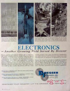 Dresser Industries 1961 Vintage Ad Radio TV Electronics Growing Field Dresser Industries 1961 Vintage Ad Radio TV Electronics Growing Field