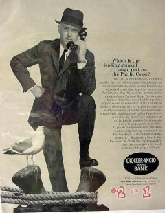 crocker-anglo national bank 1961 leading general cargo port vintage ad crocker-anglo national bank 1961 leading general cargo port vintage ad