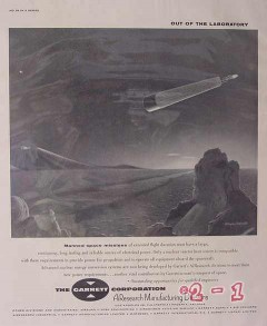 garrett corporation 1961 nuclear manned space missions vintage ad garrett corporation 1961 nuclear manned space missions vintage ad