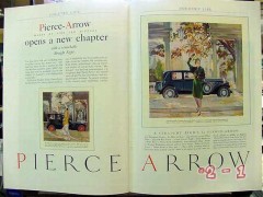 pierce-arrow 1929 new chapter remarkable straight eight car vintage ad
