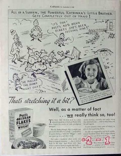 general foods 1934 katrinkas little brother post cereal vintage ad
