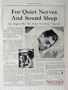 wander company 1934 quiet nerves sound sleep ovaltine vintage ad