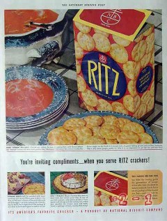 national biscuit company 1940 inviting ritz crackers vintage ad national biscuit company 1940 inviting ritz crackers vintage ad
